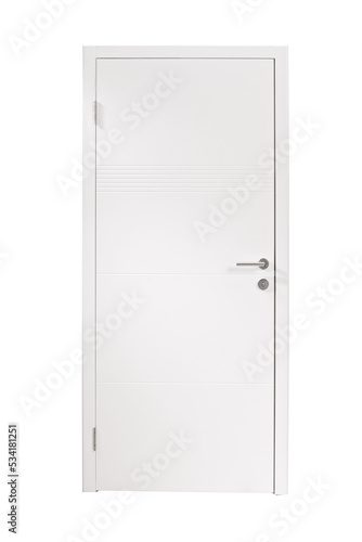 Obraz na plátně Closed white door