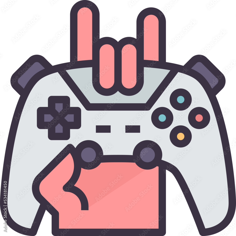 gaming modern line style icon gaming modern line style icon