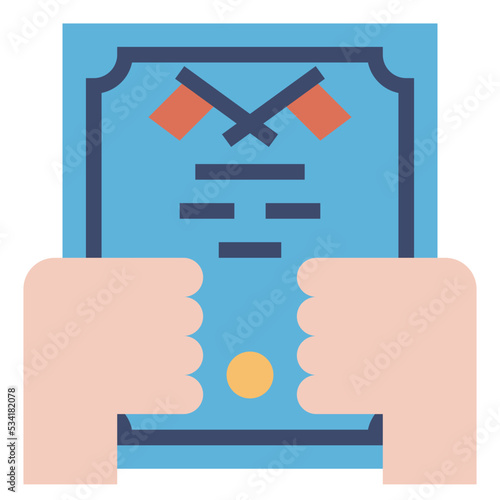 citizenship modern line style icon