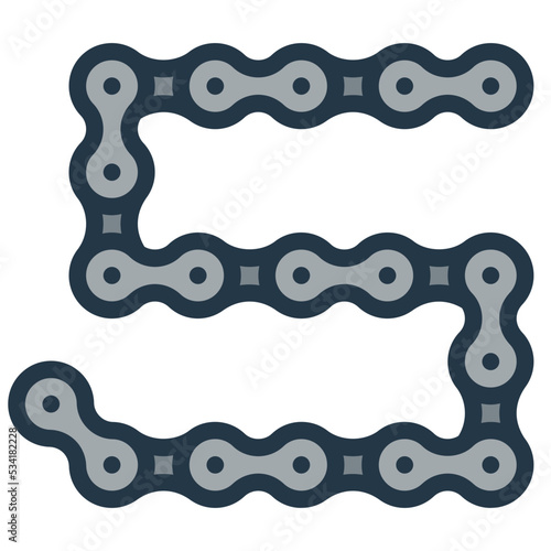 chain modern line style icon