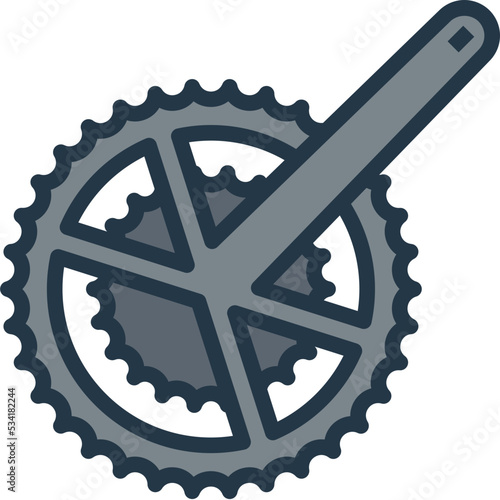 gear modern line style icon