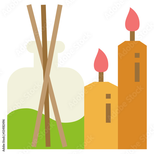 aromatherapy modern line style icon