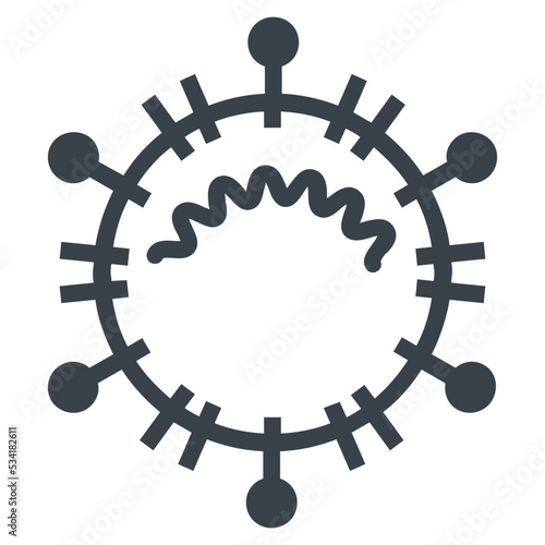 coronavirus modern style icon