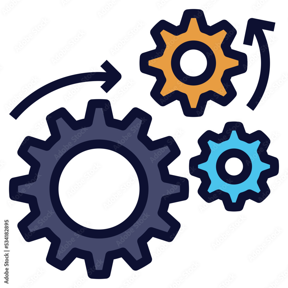 engineering modern line style icon engineering modern line style icon
