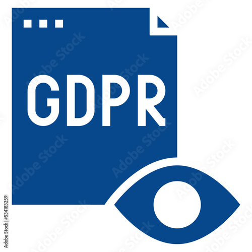 gdpr modern line style icon