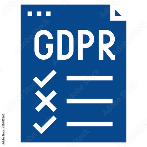 gdpr modern line style icon