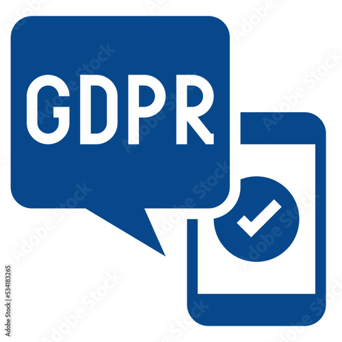 gdpr modern line style icon