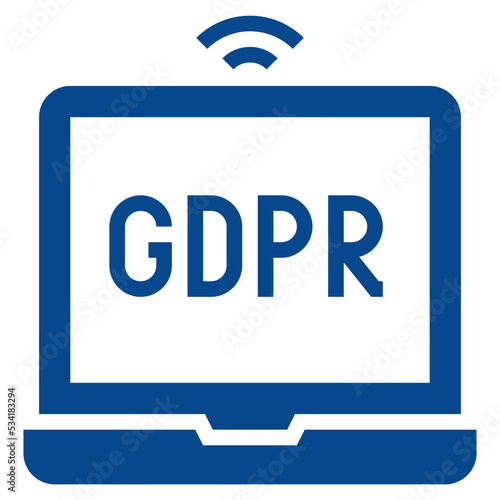 gdpr modern line style icon
