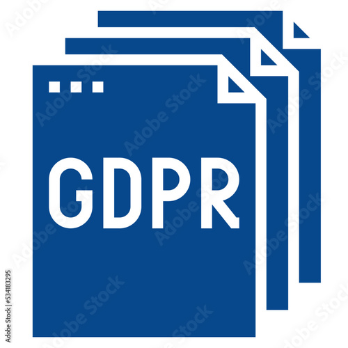 gdpr modern line style icon