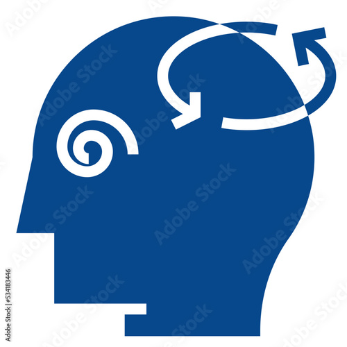 dizziness modern line style icon