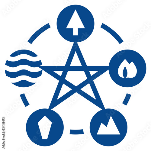 fengshui modern line style icon