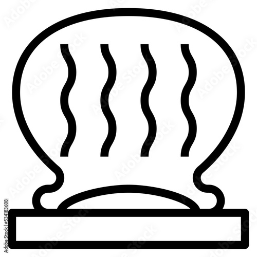 cupping modern line style icon
