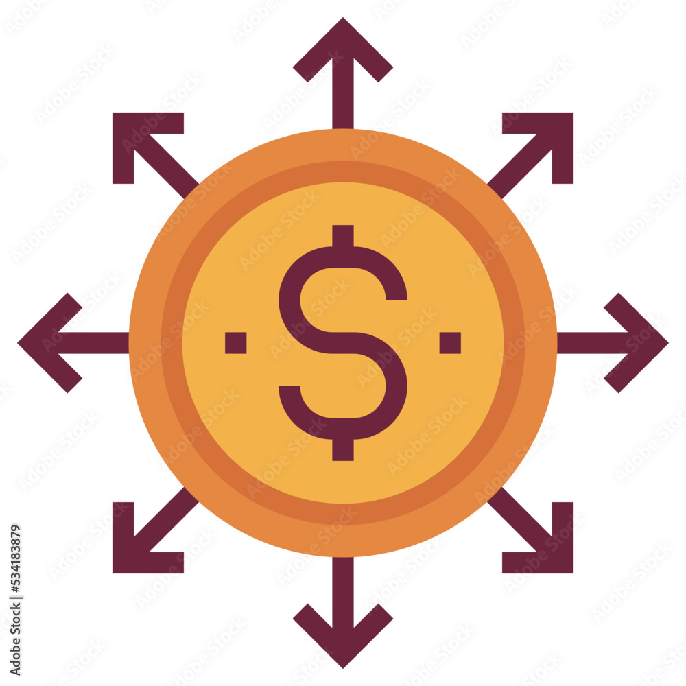 financial modern line style icon