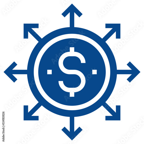 financial modern line style icon