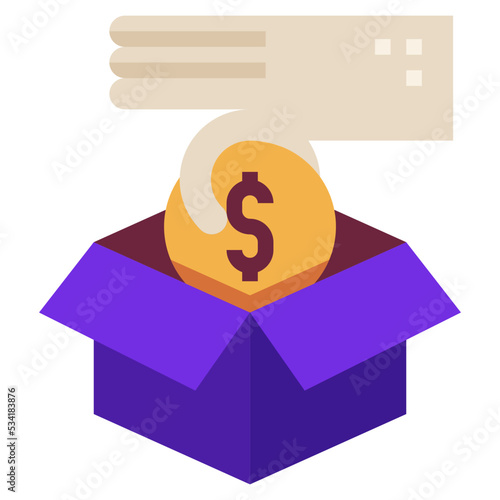 crowdfunding modern line style icon