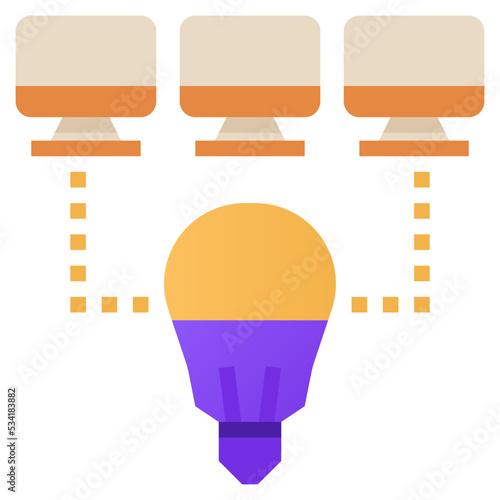 hackathon modern line style icon