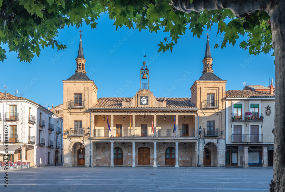 Town hall of the medieval city of El Burgo de Osma in Soria (Spain)