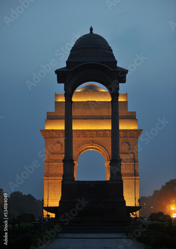 Famous India Gate also known as All India War Memorial, Rajpath, New Delhi India. #534184049