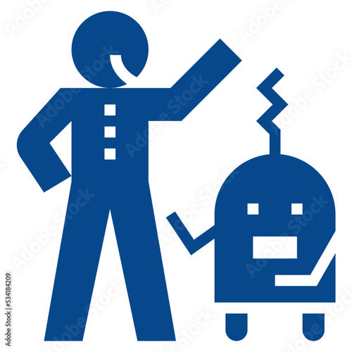 assistant modern line style icon