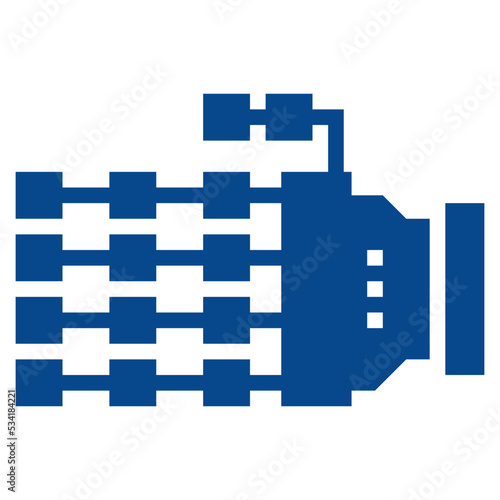 hand modern line style icon