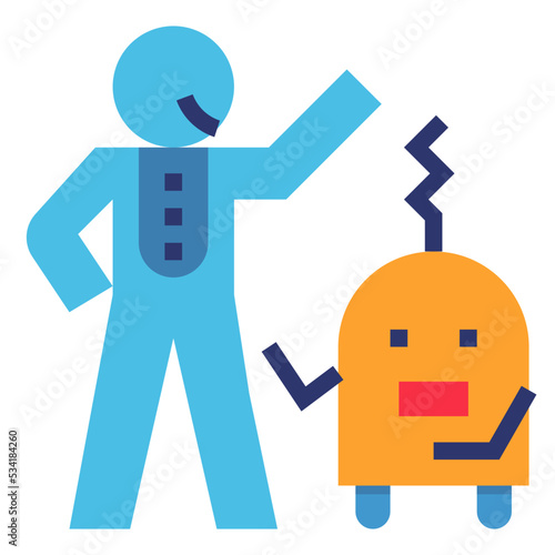 assistant modern line style icon