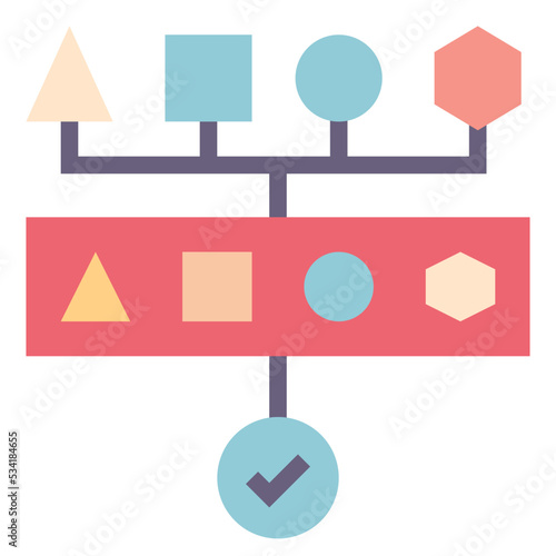 data modern line style icon