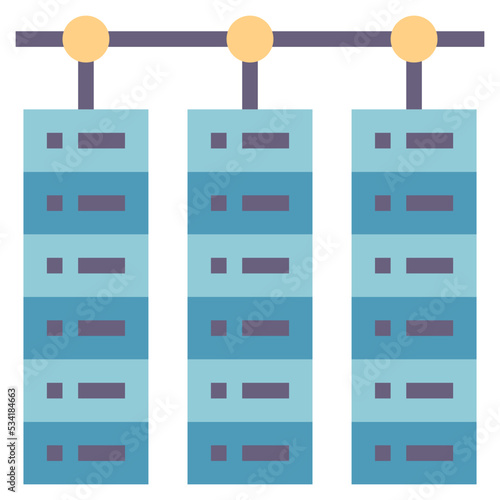 database modern line style icon