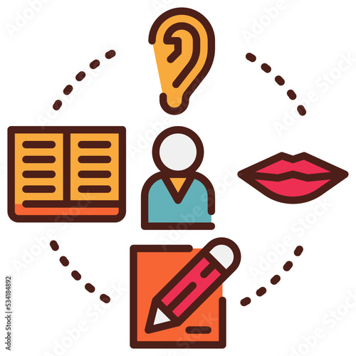 basic modern line style icon