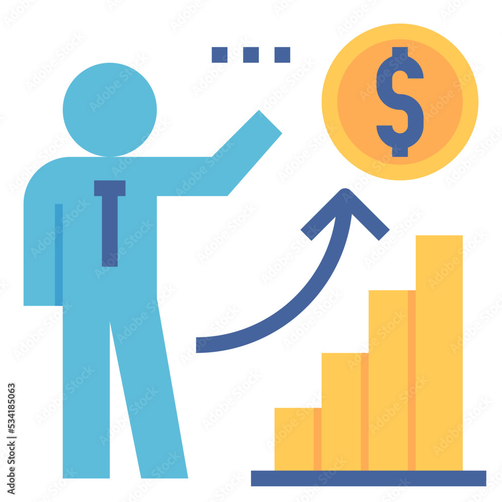 financial modern line style icon financial modern line style icon
