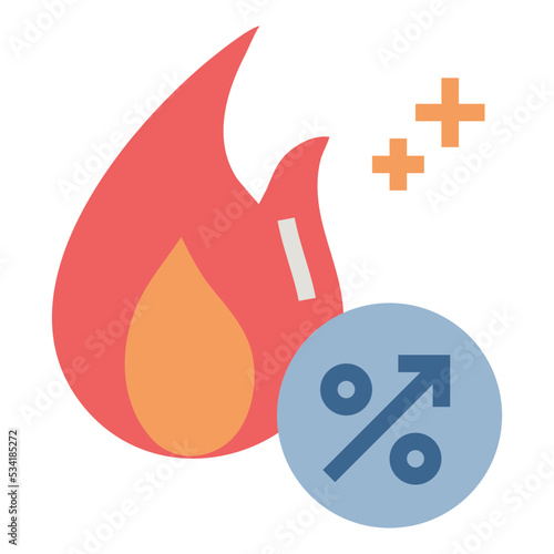 calories modern line style icon