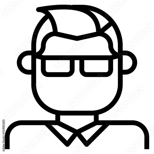 boss modern line style icon