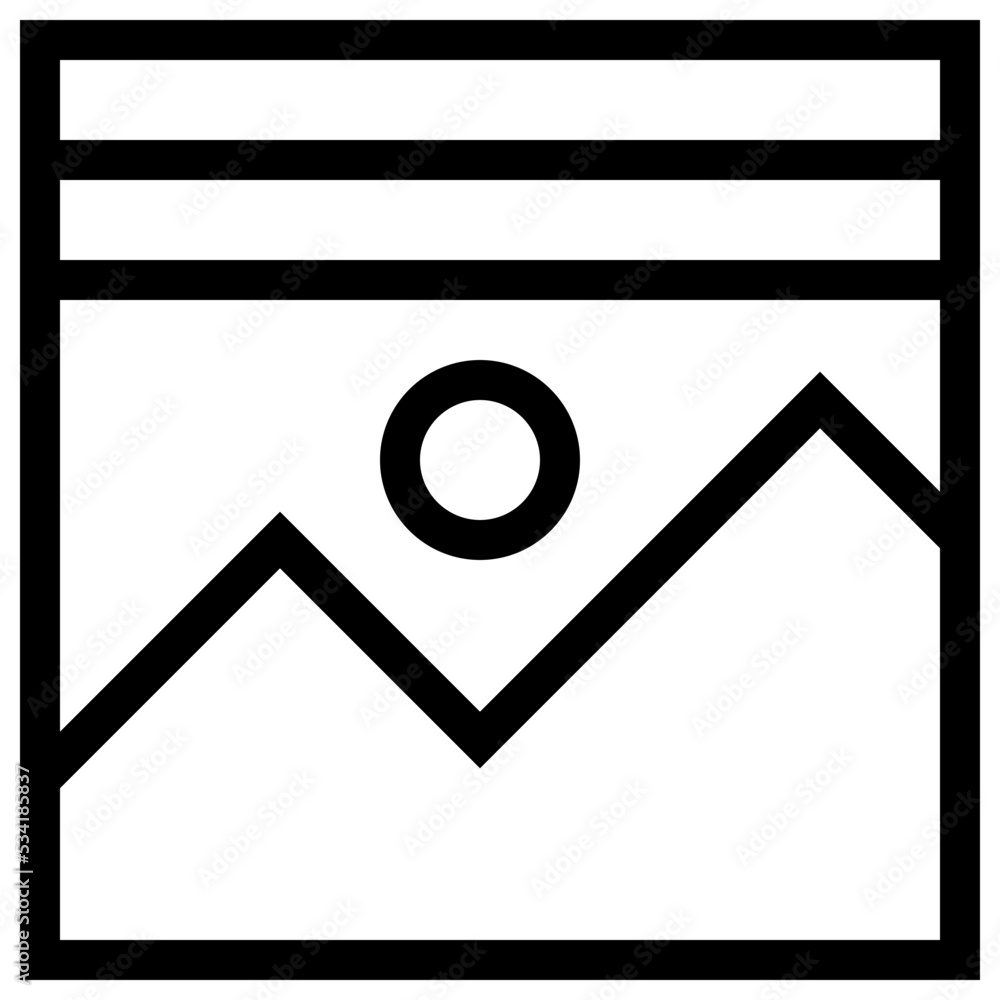 gallery modern line style icon gallery modern line style icon