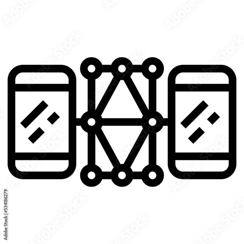 dapp modern line style icon