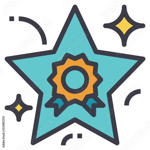excellent modern line style icon