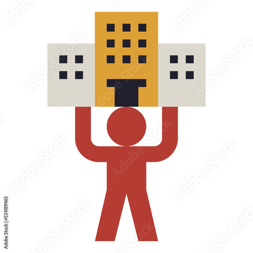 entrepreneur modern line style icon