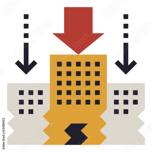 downsizing modern line style icon