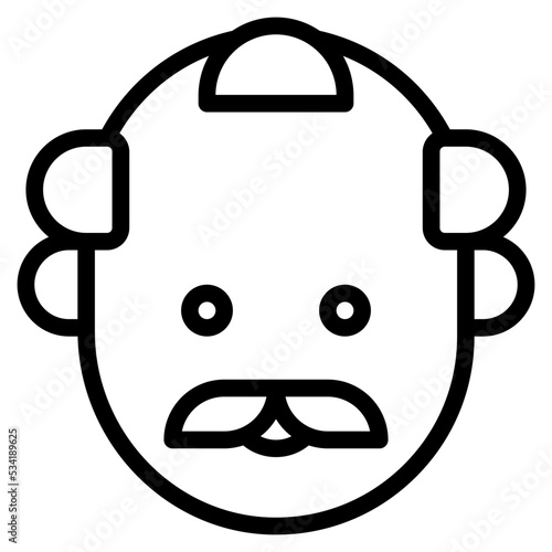 boss modern line style icon