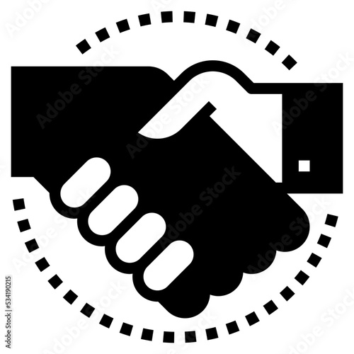 hand modern line style icon