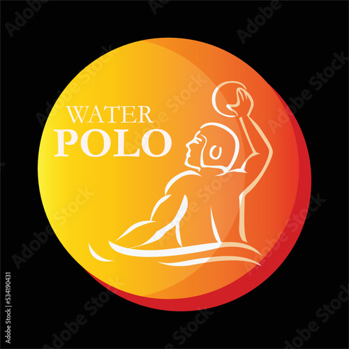 best happy water polo t shirt design vector