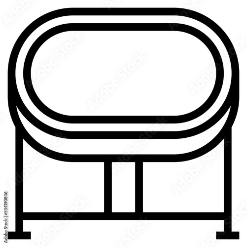 bassinet modern line style icon