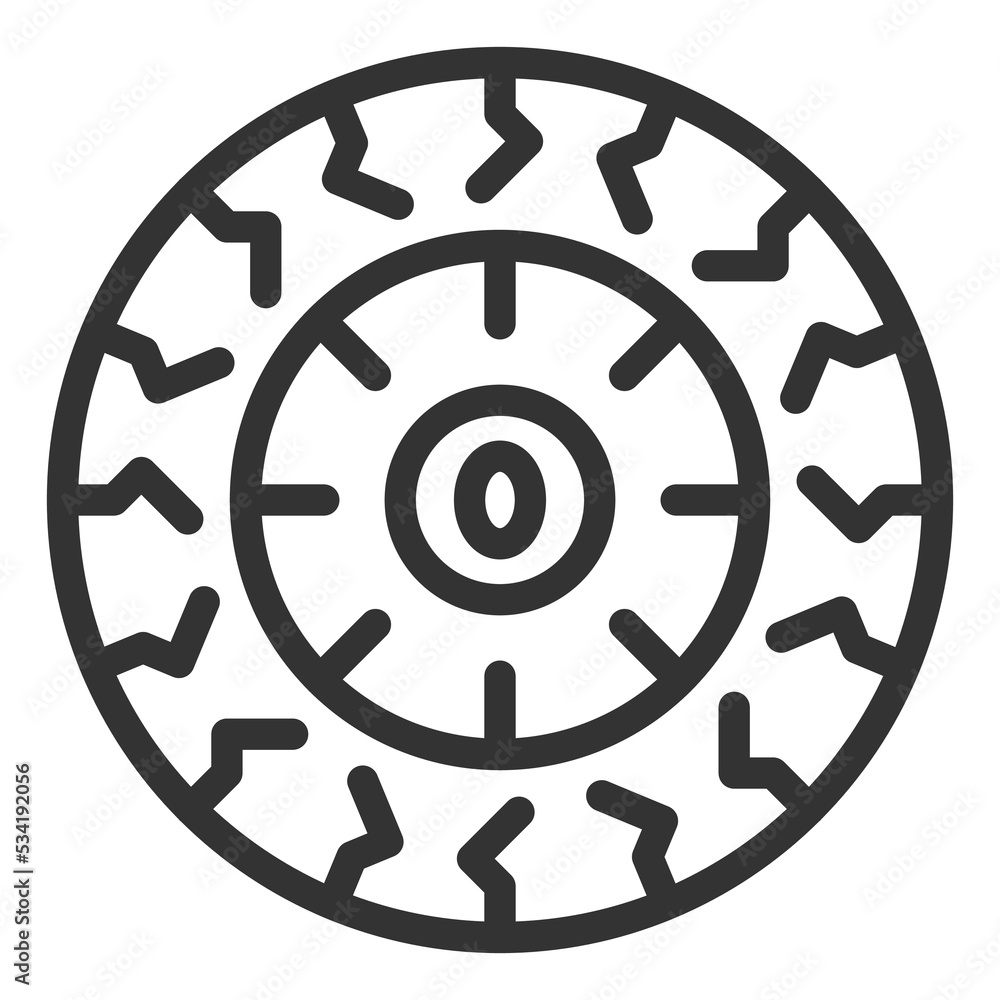 Human eye - icon, illustration on white background, outline style Human eye - icon, illustration on white background, outline style
