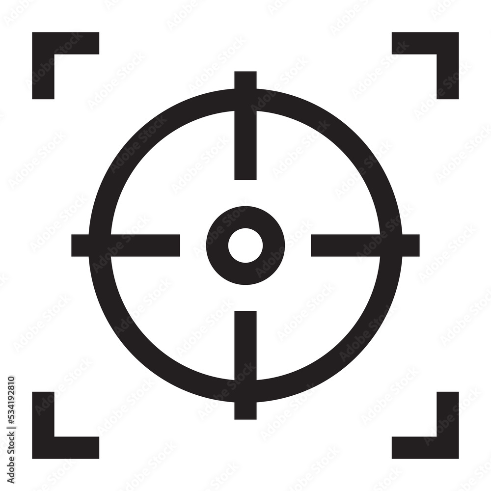 Marketing Target icon. Successful shot in the darts target vector illustration Marketing Target icon. Successful shot in the darts target vector illustration