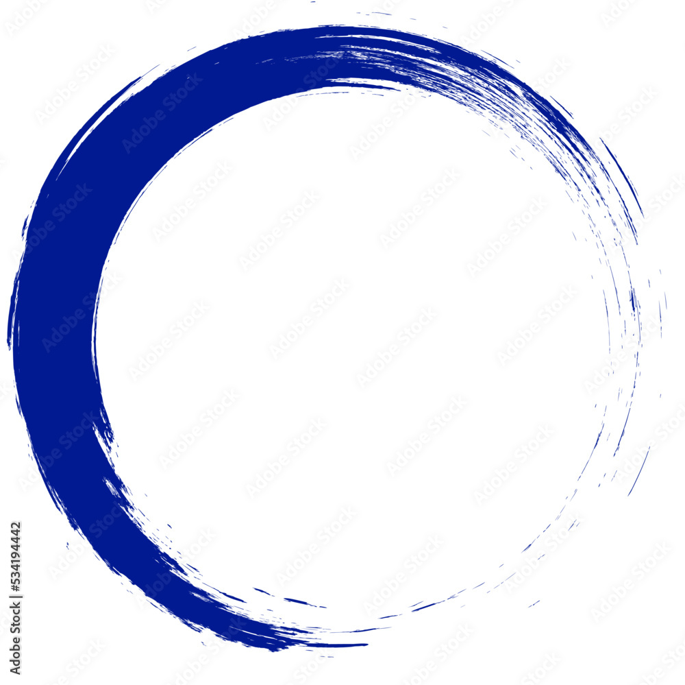 Navy blue circle brush stroke vector isolated on white background. Navy blue enso zen circle brush stroke. For stamp, seal, ink and paintbrush design template. Grunge hand drawn circle shape, vector Navy blue circle brush stroke vector isolated on white background. Navy blue enso zen circle brush stroke. For stamp, seal, ink and paintbrush design template. Grunge hand drawn circle shape, vector