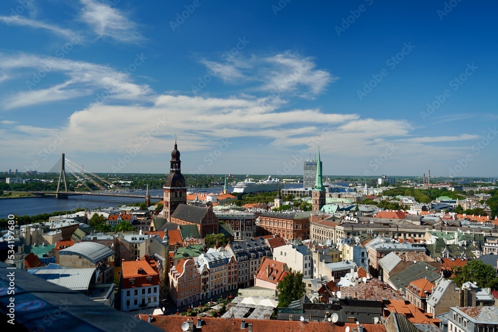 Naklejka premium Riga Latvia 2022 August