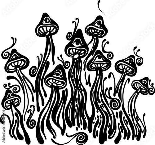 Fantasy Magic Mushrooms Strange Fairy Tale