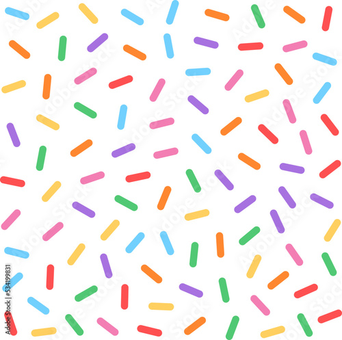 vector colorful sprinkles illustration
