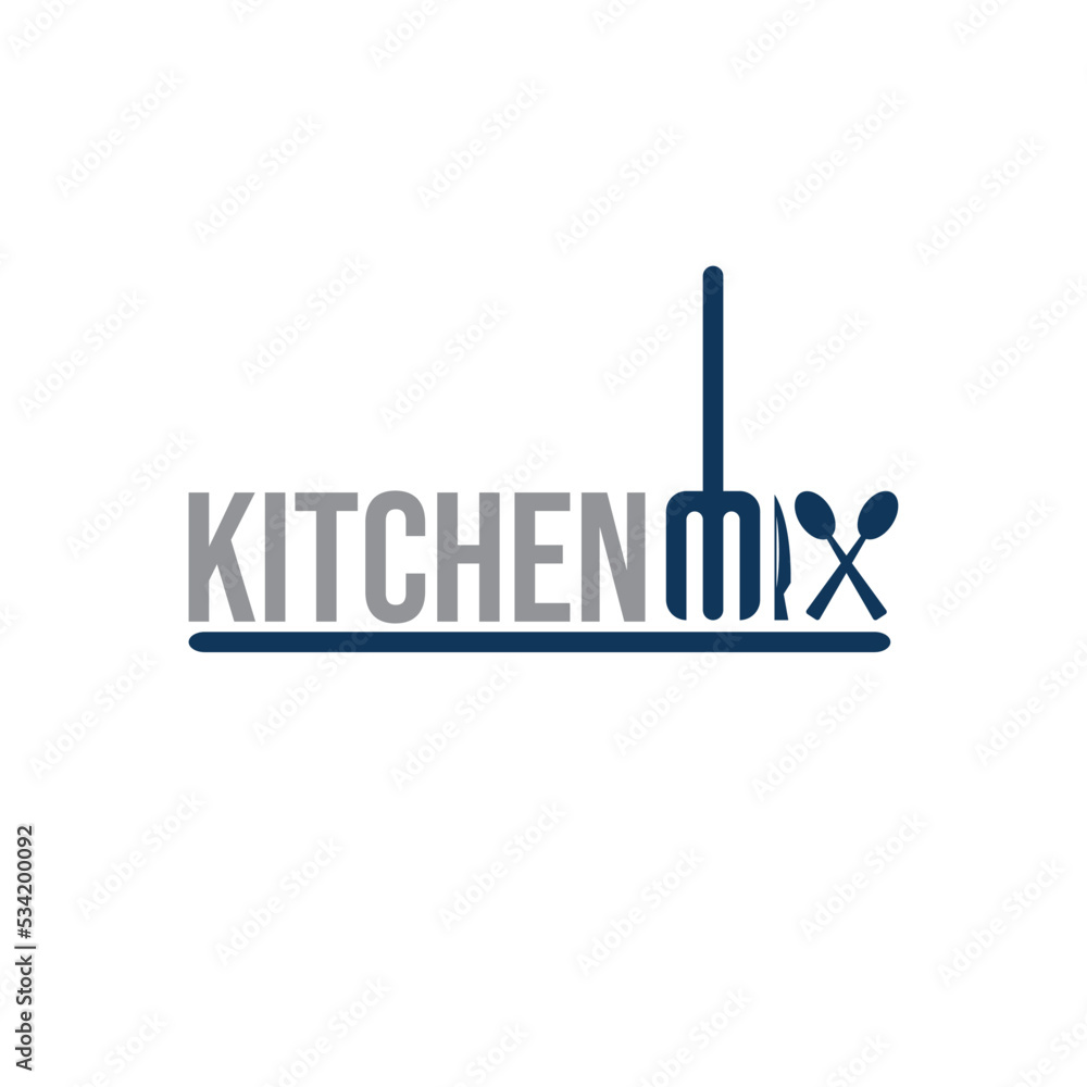logo kitchen mix for your company food Adobe Stock
