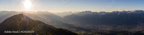 Sonnenuntergang Innsbruck Patscherkofel