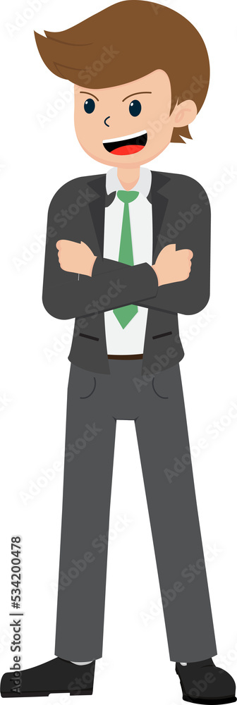 Salary Man Business Isolated Person People Cartoon Character Flat illustration Png #70