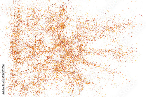 Abstract Sand Explosion Isolated On White Background. Digitally Generated Image. Vector Illustration, Eps 10.